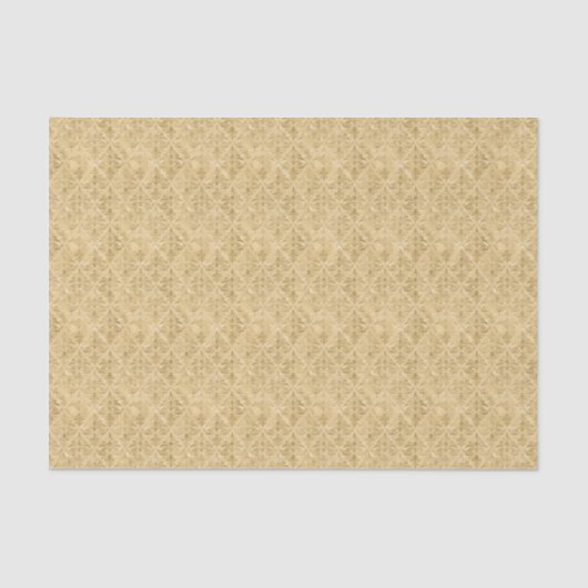 Gold Viktorianisch Style Damask Luxus Dekoupage Seidenpapier (Vorderseite)