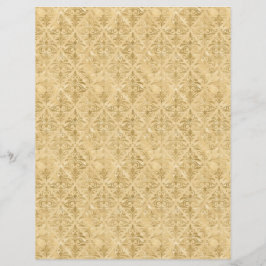 Gold Viktorianisch Style Damask Scrapbook