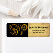 Gold Viktorianische UAWG Rücksendeadresse (Insitu)