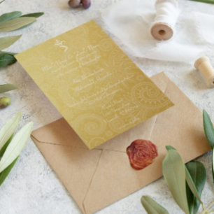 Gold Vinayaka Hochzeitseinladungen Einladung