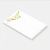 Gold Vintag Angel Watching Post-it Klebezettel (angewinkelt)