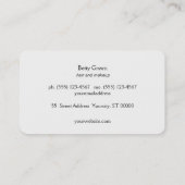 Gold Vintag Art Deco Glamour Chic Monogram Visitenkarte (Rückseite)