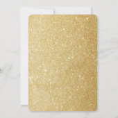 Gold Vintag Glam Elegant 60. Hochzeitstag Einladung (Rückseite)