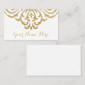 Gold Vintag Glam Elegante Hochzeitsfeier Platzkart Platzkarte (Vorne/Hinten)