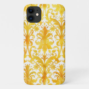 Gold Vintag Style Floral Art Phone Case