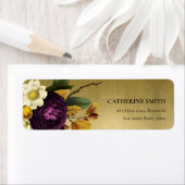 GOLD VINTAGE RTRO-BURGUNDY FALL FLORAL ADRESSE (Insitu)