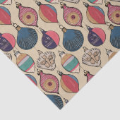 Gold Vintage Weihnachtsschmuck Muster Seidenpapier (Detail)