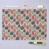 Gold Vintage Weihnachtsschmuck Muster Seidenpapier (Handwerk)