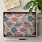 Gold Vintage Weihnachtsschmuck Muster Seidenpapier (Geschenk)