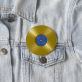 Gold Vinyl Record Album Button (Beispiel)