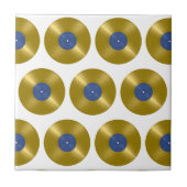Gold Vinyl Record Album Fliese (Vorderseite)
