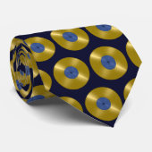 Gold Vinyl Record Album Krawatte (Gerollt)