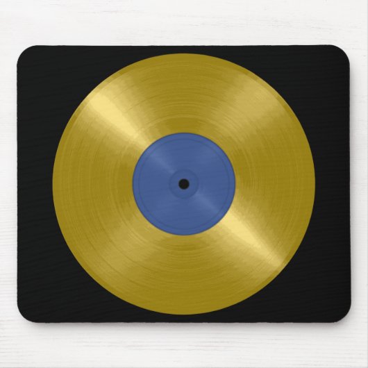 Gold Vinyl Record Album Mousepad (Vorne)