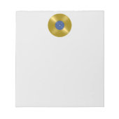 Gold Vinyl Record Album Notizblock (Vorderseite)