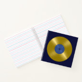 Gold Vinyl Record Album Notizblock (Innenseite)
