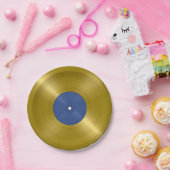 Gold Vinyl Record Album Pappteller (Party)