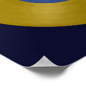 Gold Vinyl Record Album Poster (Ecke)