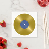 Gold Vinyl Record Album Serviette (Beispiel)