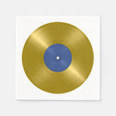 Gold Vinyl Record Album Serviette (Vorderseite)