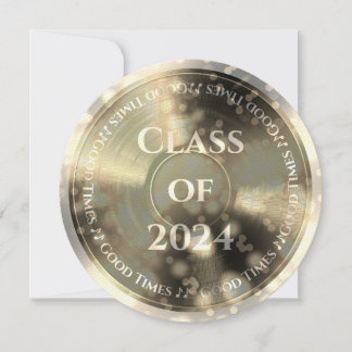 Gold Vinyl Record Class of Einladung