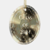 Gold Vinyl Record Class of Keramik Ornament (Rechts)