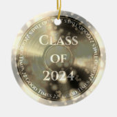 Gold Vinyl Record Class of Keramik Ornament (Vorne)