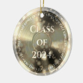 Gold Vinyl Record Class of Keramik Ornament (Links)