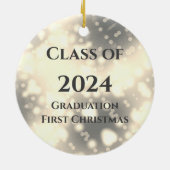 Gold Vinyl Record Class of Keramik Ornament (Hinten)