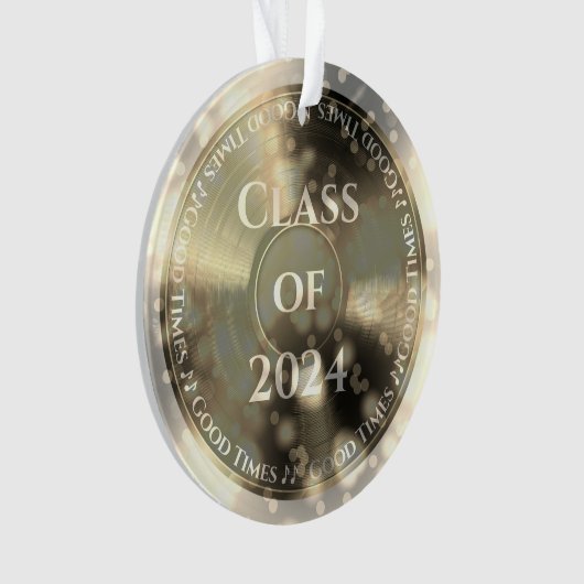 Gold Vinyl Record Class of Ornament (Vorderseite)