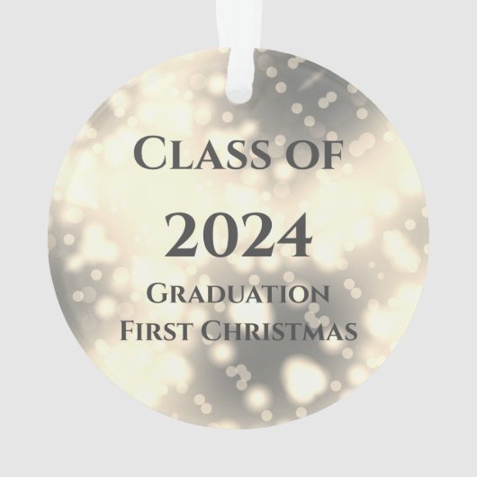 Gold Vinyl Record Class of Ornament (Rückseite)