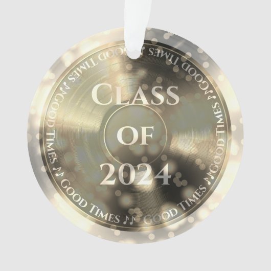 Gold Vinyl Record Class of Ornament (Vorderseite)