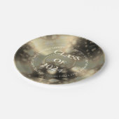 Gold Vinyl Record Class of Pappteller (Schrägansicht)