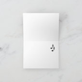 Gold Violin Danke, dass die Karte im Inneren leer  (Innenseite)