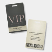 GOLD-VIP-EREIGNIS-ZUGANGSPASS AUS SCHWARZEM STAHL AUSWEIS (Front & Back)
