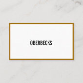 Gold Visitenkarte (Rückseite)