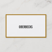 Gold Visitenkarte (Rückseite)