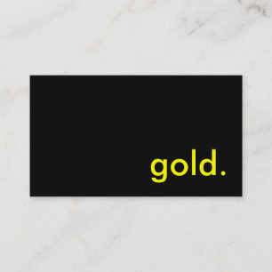 Gold Visitenkarte