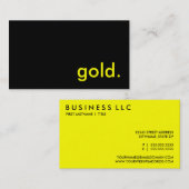 Gold Visitenkarte (Vorne/Hinten)