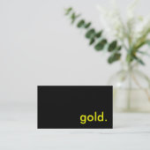 Gold Visitenkarte (Stehend Vorderseite)