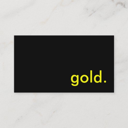 Gold Visitenkarte (Vorderseite)