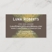 Gold-Visitenkarte Visitenkarte (Rückseite)