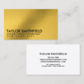 Gold-Visitenkarte Visitenkarte (Vorne/Hinten)