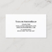 Gold-Visitenkarte Visitenkarte (Rückseite)