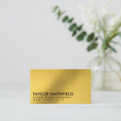 Gold-Visitenkarte Visitenkarte (Stehend Vorderseite)