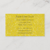 Gold-Visitenkarte Visitenkarte (Rückseite)