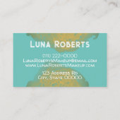 Gold-Visitenkarte Visitenkarte (Rückseite)