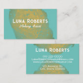 Gold-Visitenkarte Visitenkarte (Vorne/Hinten)