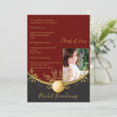 Gold Volleyball Abschluss Ankündigung (Stehend Vorderseite)