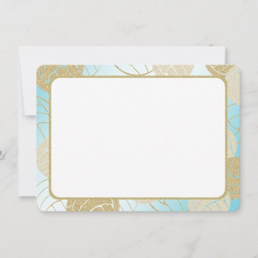 Gold Volleyball Flat Card Vielen Dank Einladung (Vorderseite)