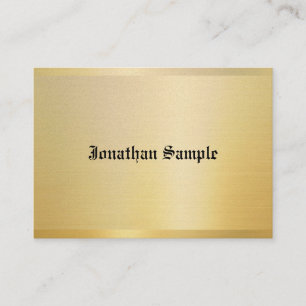 Gold Vorlage Vintage Nostalgischer Klassischer Loo Visitenkarte